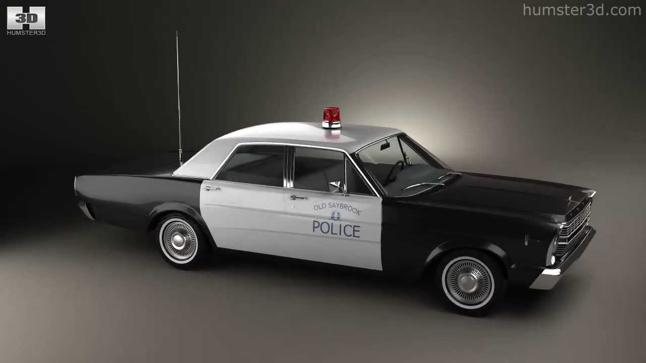 Ford Galaxie 500 Police 1966 3D model by 3DModels.org