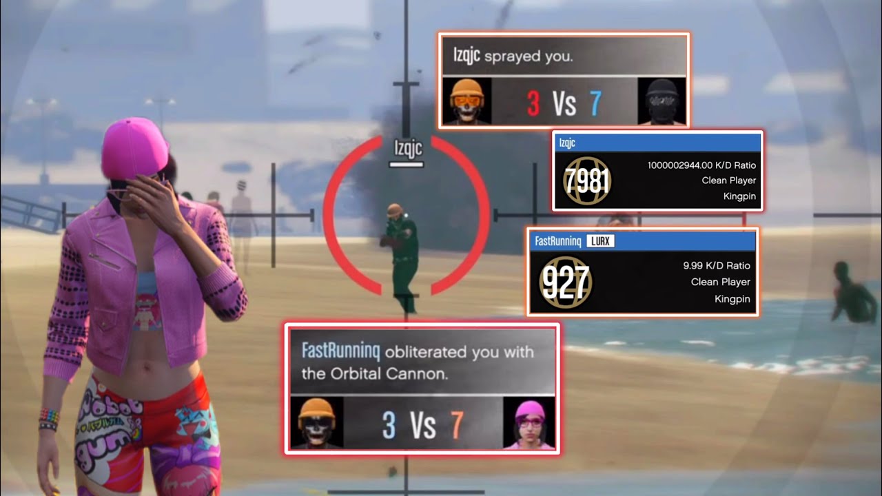 Matando Tryhards en sesiones públicas en Gta 5 Online