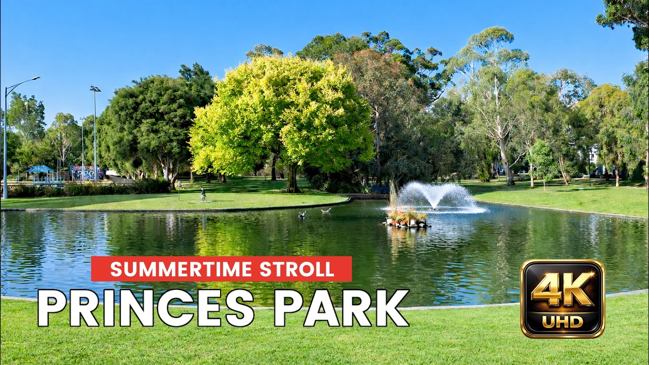 Princes Park Melbourne Walking Tour 4K 60FPS