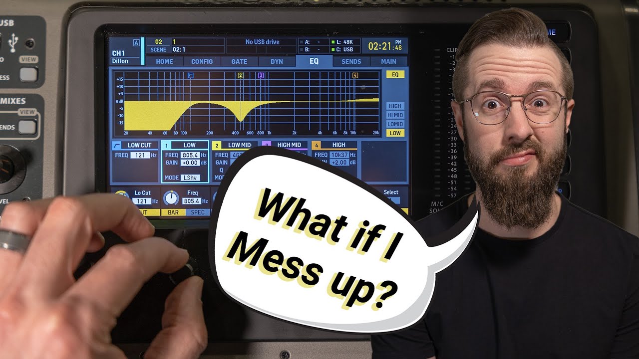 Overcome the fear of messing up behind the mixer