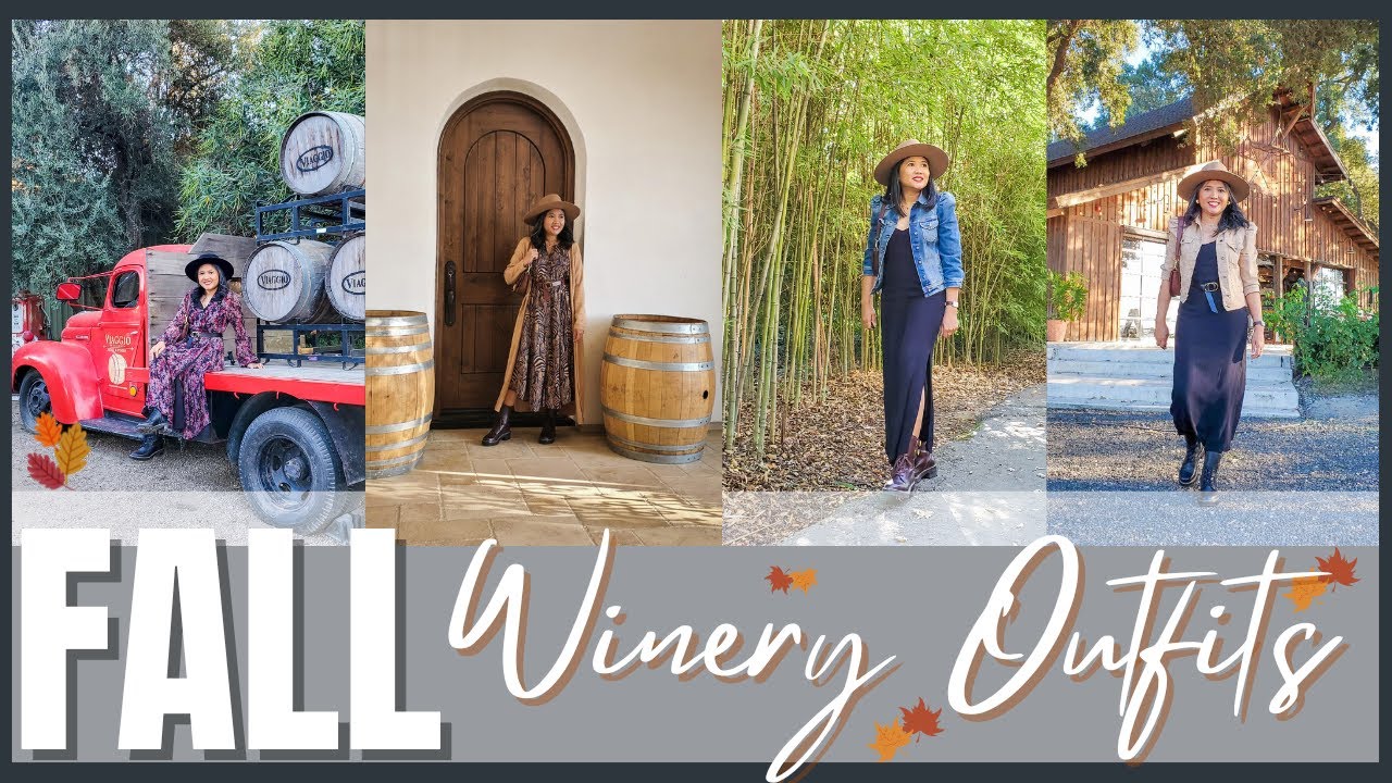 WINE TASTING OUTFITS FALL 2022 -Fall winery outfits |Outfits for wine tasting | Wine Tasting outfits