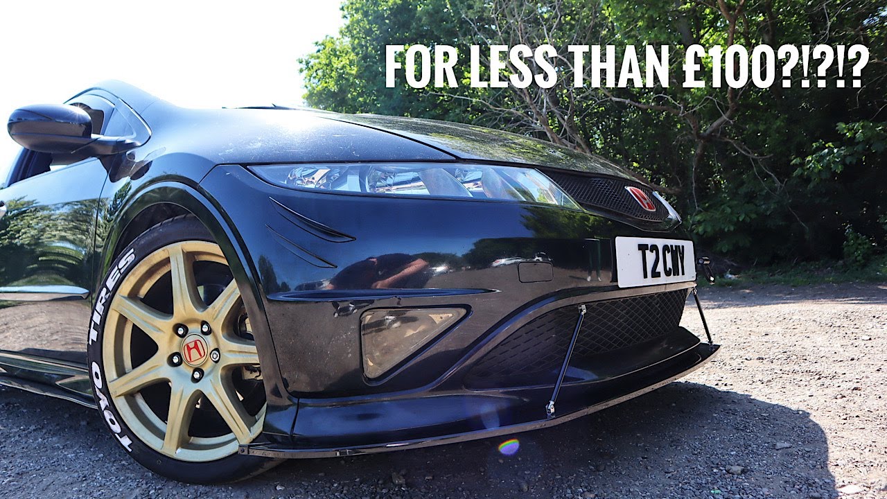 HOW TO INSTALL A SPLITTER KIT! HONDA CIVIC TYPE R FN2