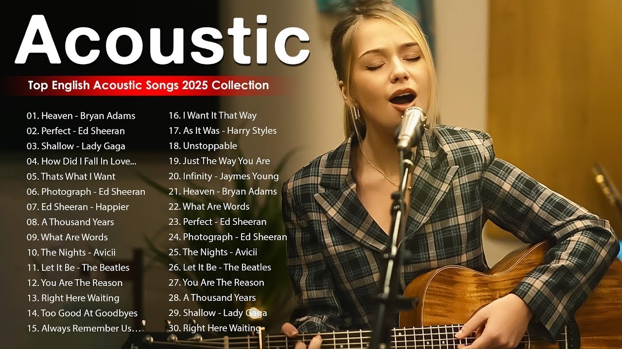 Acoustic Songs of All Time | English Love Songs Acoustic Cover 2023 - Acoustic 2023
