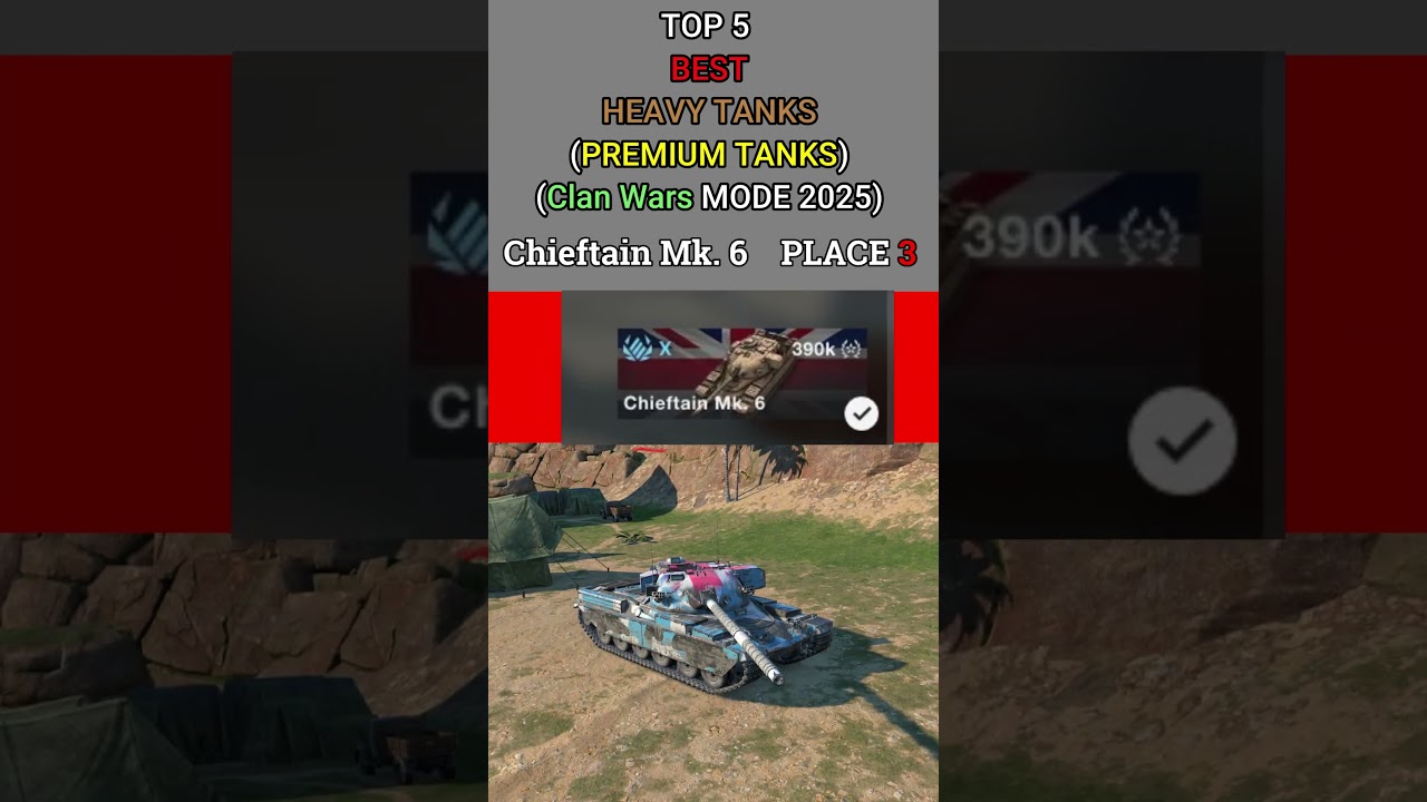 TOP 5 Tier 10 Premium HEAVY Tanks in WoT Blitz 2025 ( CW )#wotblitz #worldoftanksblitz #shorts #wotb