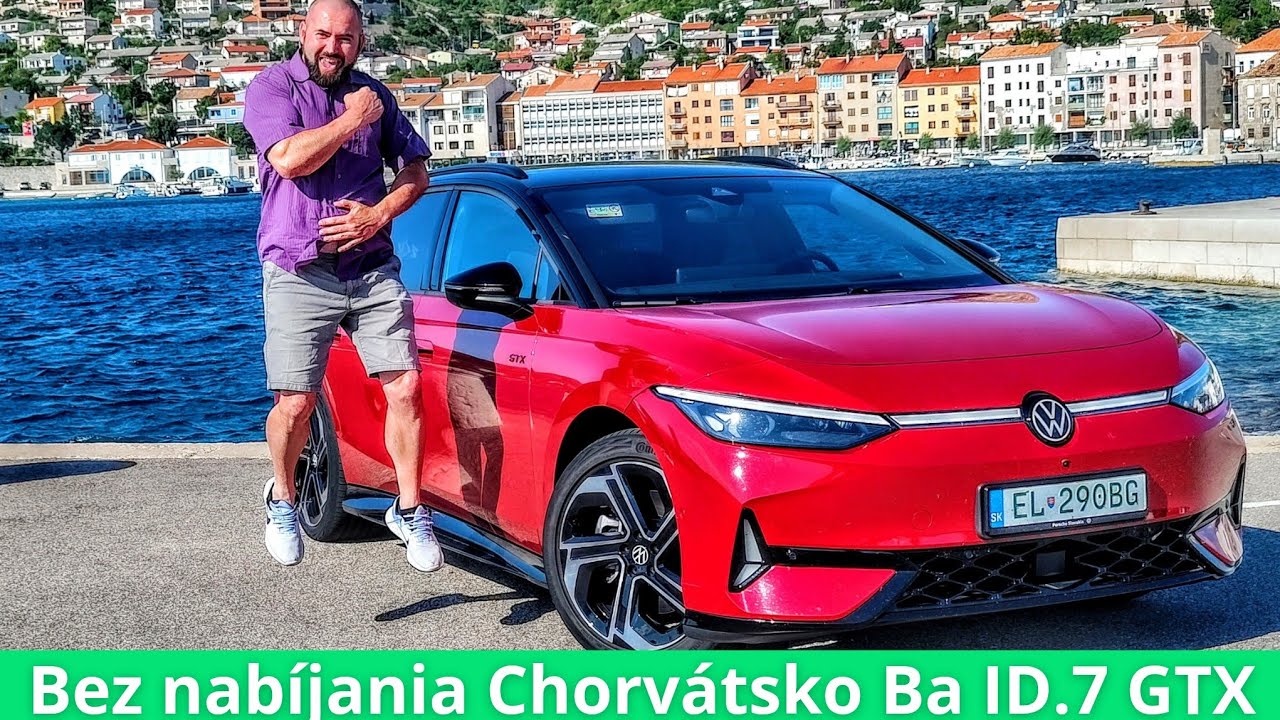 Chorvátsko Bratislava bez nabíjania elektromobilom ID.7 GTX Tourer #elektromobil #ID.7 #Chorvatsko 
