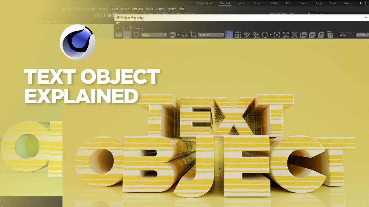 C4D Text Object & Everything Explained in Detail - Cinema 4D Mograph