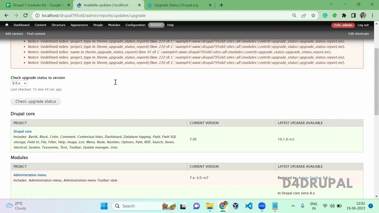Step 1 : Plan your Drupal 7 Site for migration Drupal 7 to Drupal 8, 9 , 10 | D4Drupal