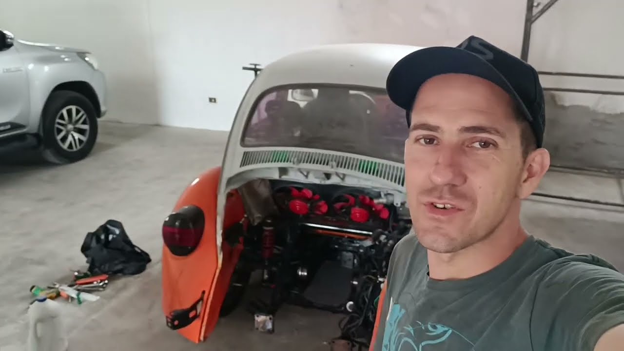 coloquei o câmbio do gol BX no Fusca com motor AP