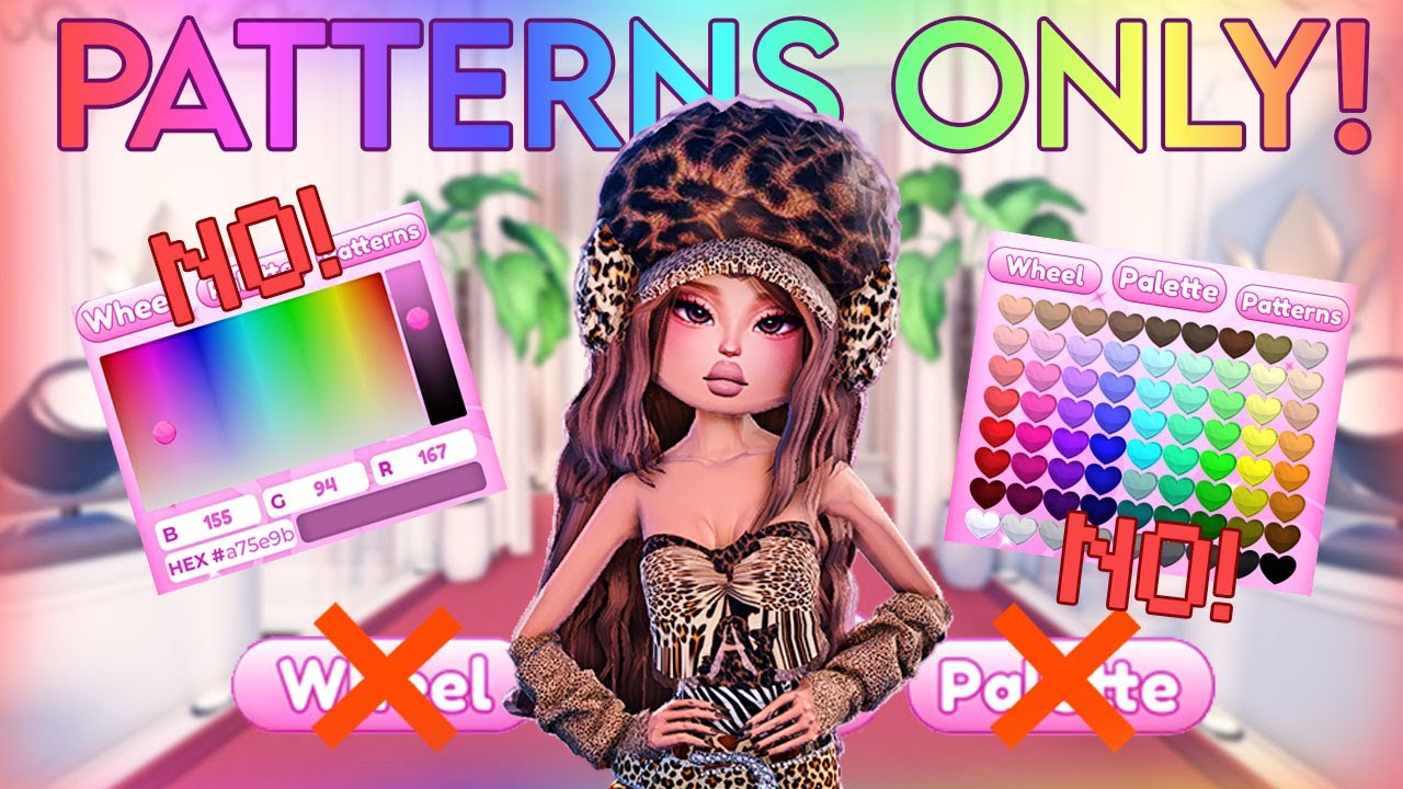 DRESS TO IMPRESS but I can ONLY USE PATTERNS! | Roblox