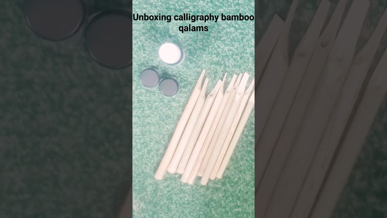 Unboxing calligraphy bamboo qalams/ #calligraphy #unboxing
