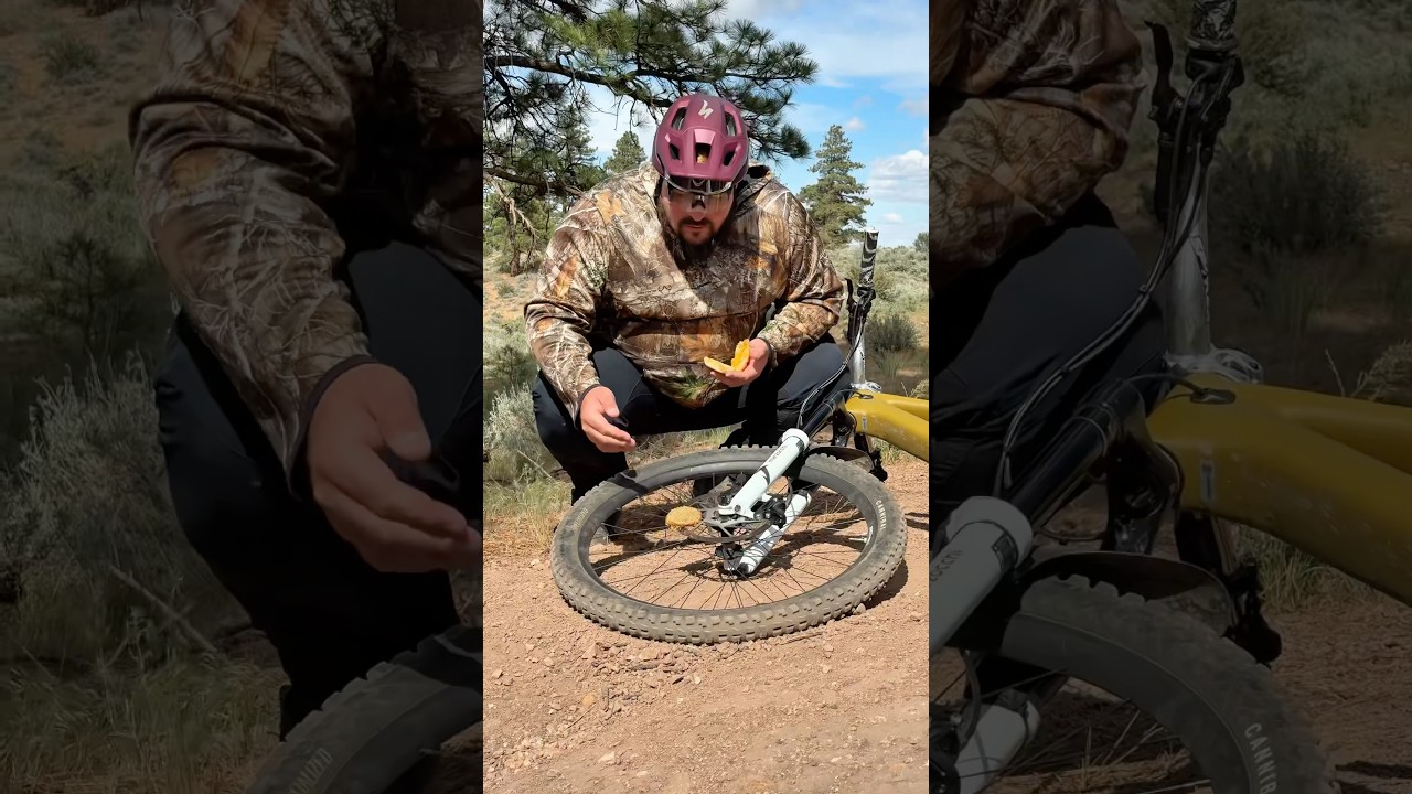 Cooking A Hot Meal With A Mountain Bike