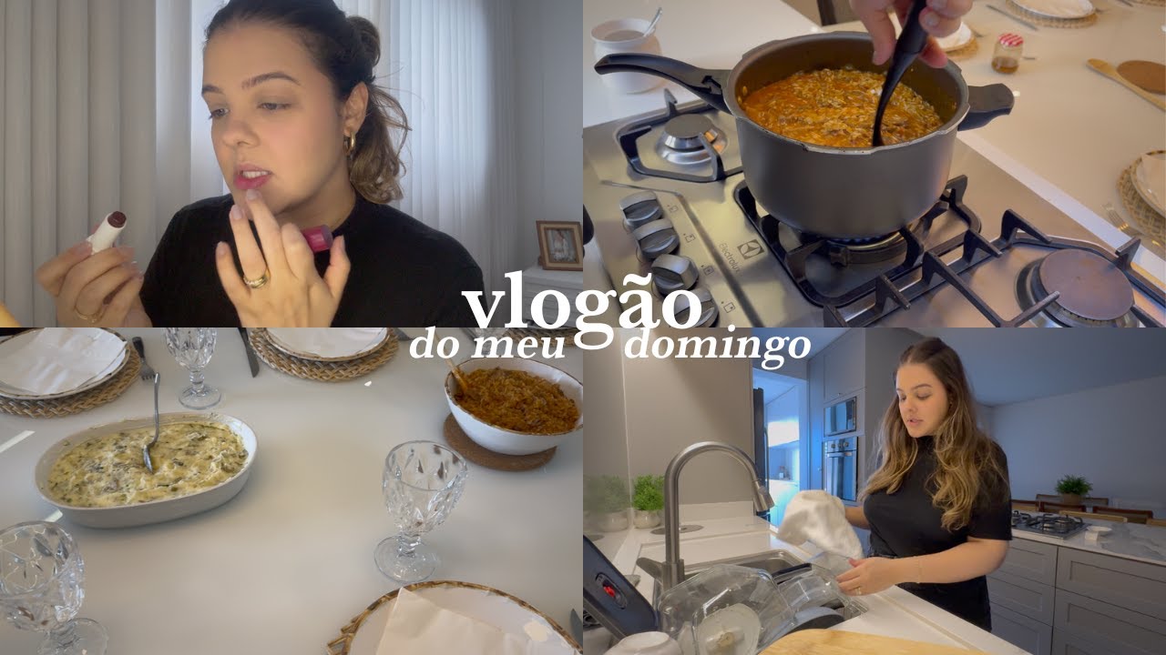 VLOG: me arrumando, fazendo almoço na minha mãe, organizando armários e manutenção de domingo.