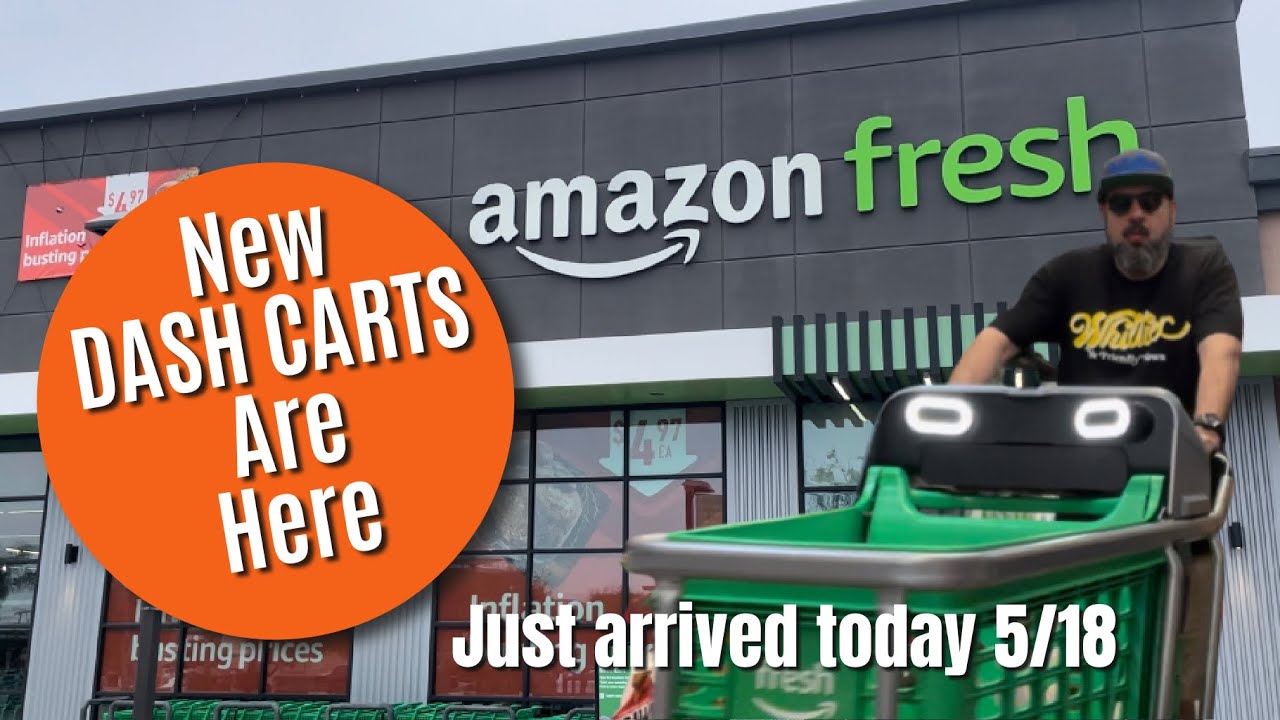 New DASH CARTS are here! Amazon Fresh