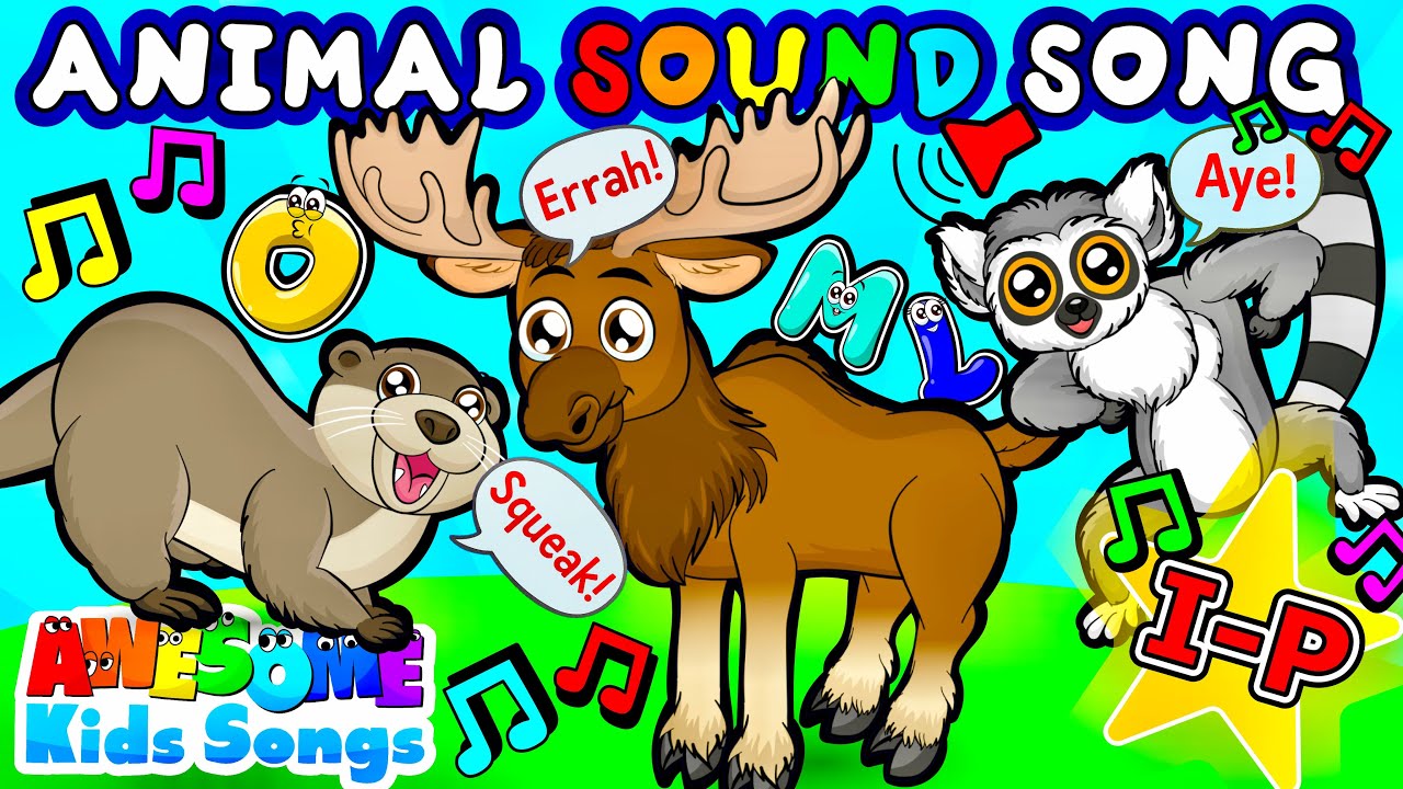 ABC Animal Sounds – I to P! Learn 2 Animals for Every Letter | #AwesomeKidsSongs