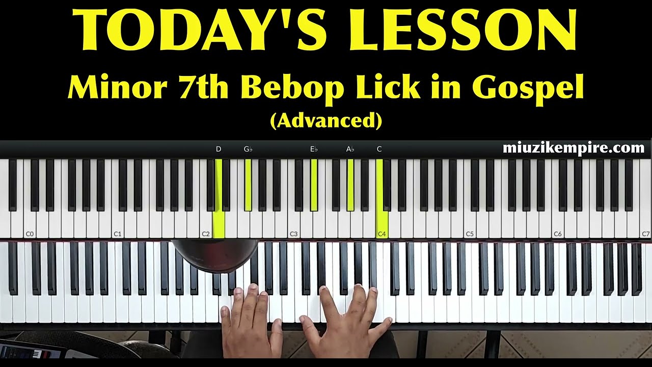 Advanced Bebop Piano Lick for All types of Gospel Music - Gospel Piano