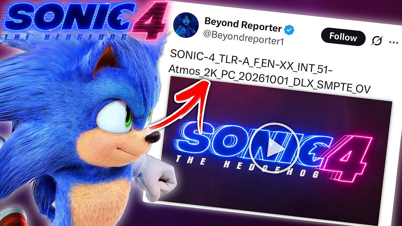 🚨ФАЙЛ ТРЕЙЛЕРА Sonic Movie 4 ОБНАРУЖЕН?! [НОВЫЕ ПОДРОБНОСТИ О ТРЕЙЛЕРЕ]