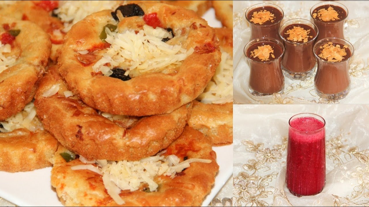 فطور مع ريحانة😋كلشي ساهل وسريع بيتزا سائلة بلا عجين بلا تمارة وعصير بكمية وفيرة وتحلية الشكلاط رائعة