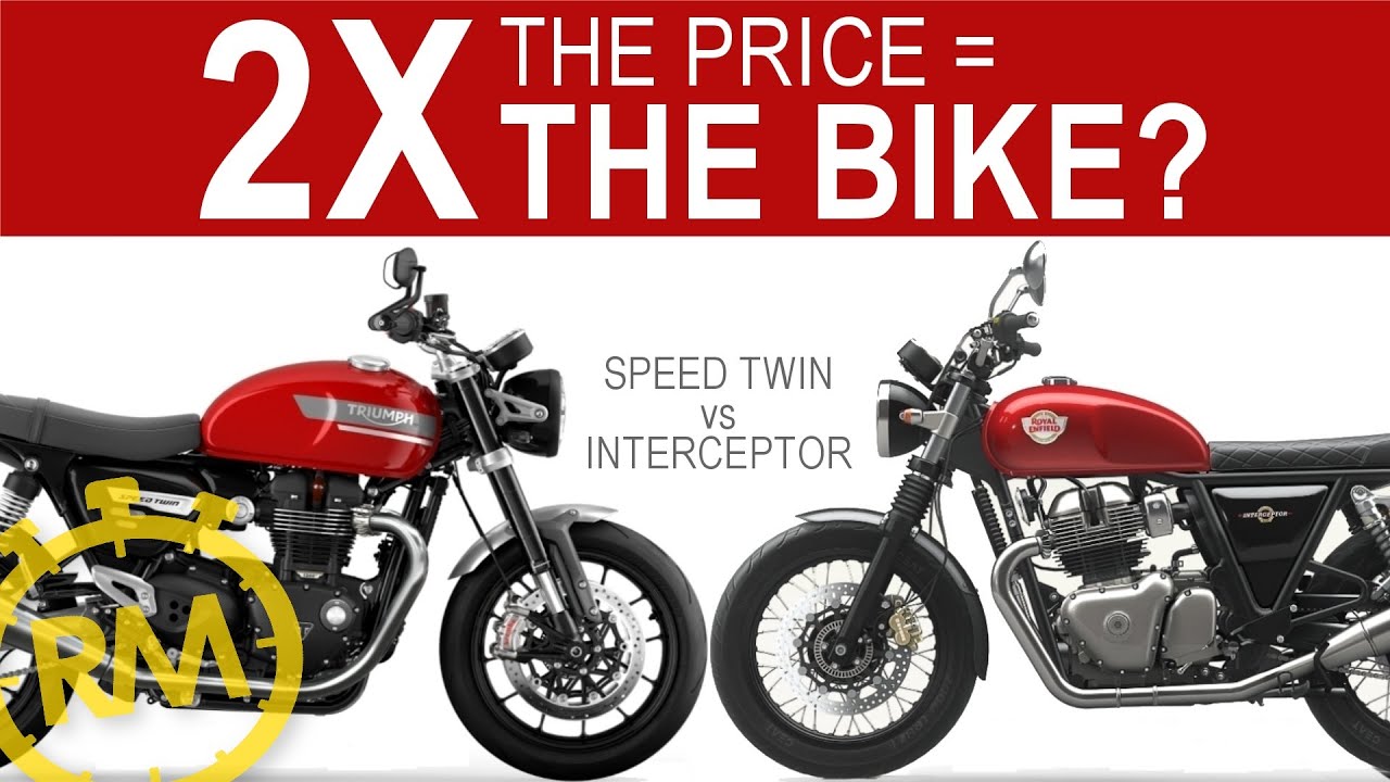 Royal Enfield Interceptor 650 против Triumph Speed ​​Twin 1200 [QuickTest#41]