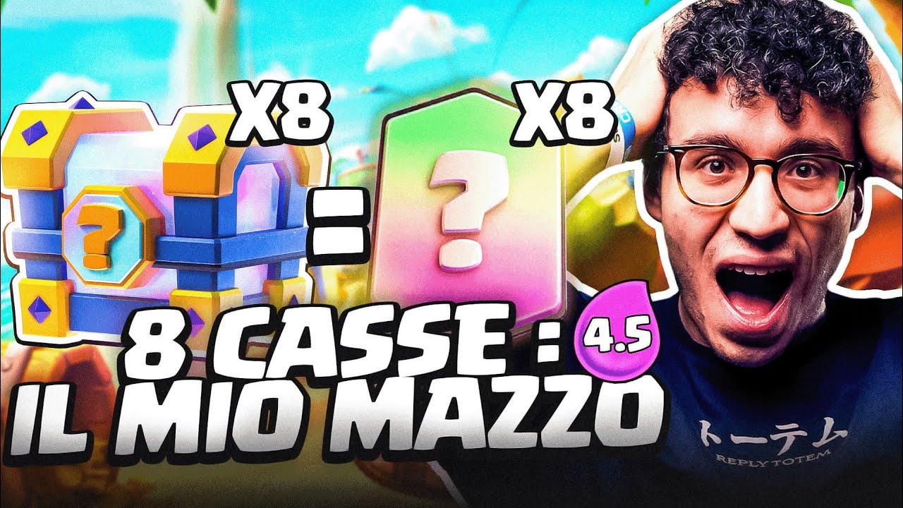 8 CASSE DECIDONO IL MIO MAZZO ... 0 DANNI IN UNA PARTITA? - CLASH ROYALE ITA