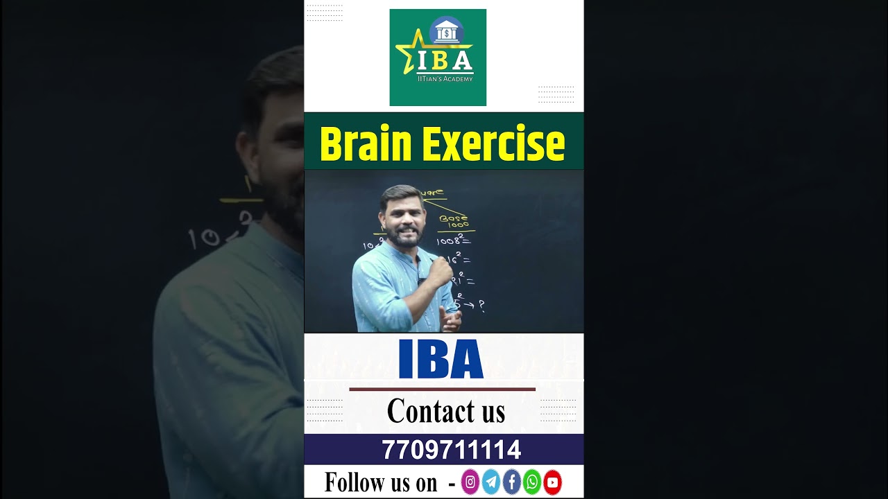 Brain Exercise #iba #banking #ibpspomainsquant #square #roots #kpsir #exam #motivation