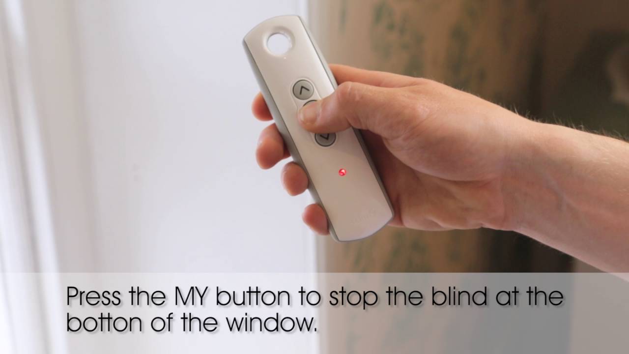 How To Take A Somfy Electric Roller Blind Out Of Program Mode