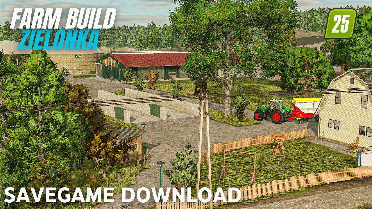 LS25: Zielonka Hofbau Zeitraffer + SAVEGAME DOWNLOAD | LANDWIRTSCHAFT SIMULATOR 25