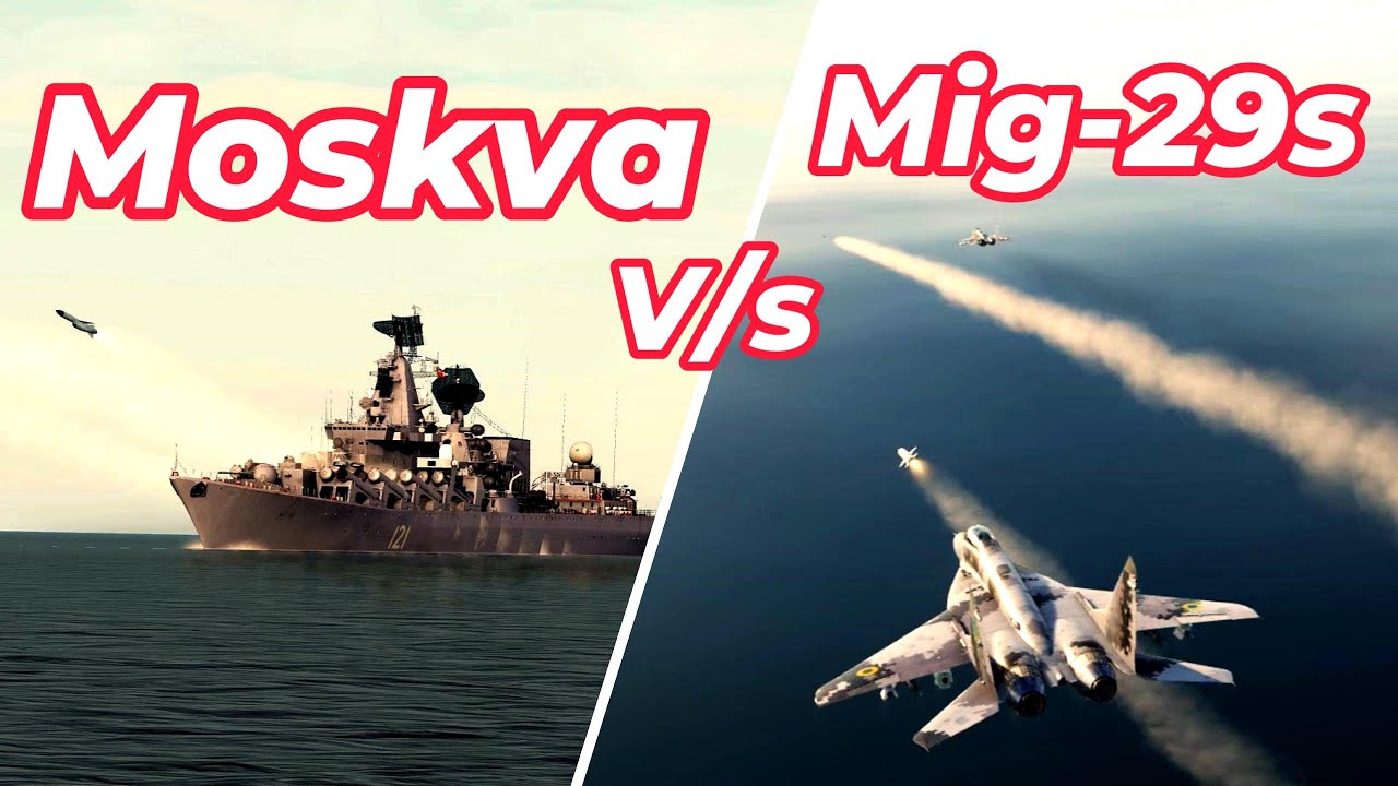 Ukrainian Mig29s and Su24s sink Russian Cruiser Moskva| Anti Ship | DCS World |Mig29|  Su24 |