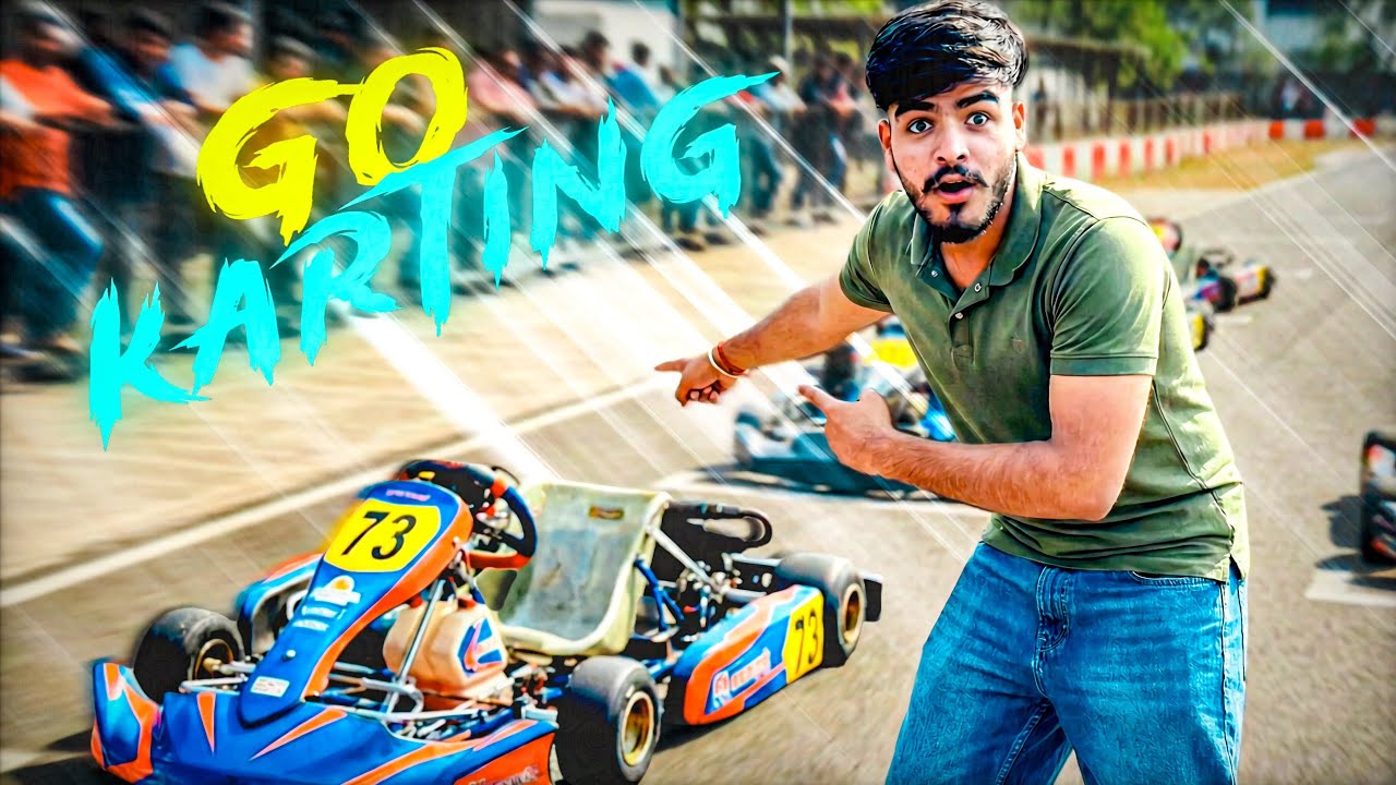 Pheli bar go karting,.racing with friends 😱