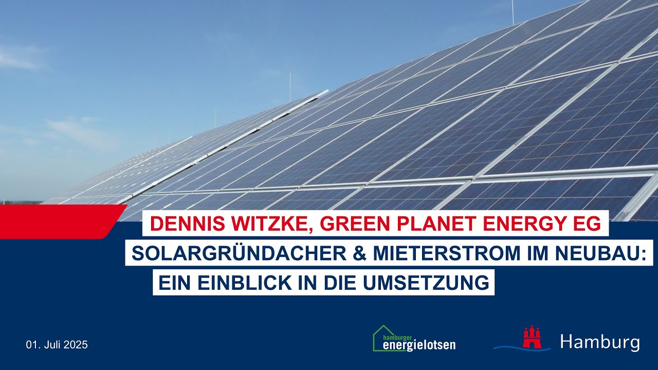 Solargründacher & Mieterstrom im Neubau: Ein Einblick in die Umsetzung
