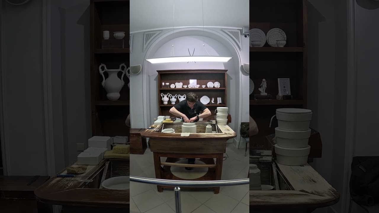 Process of making Meissen porcelain at the Meissen museum workshop (in Russian) Part 1
