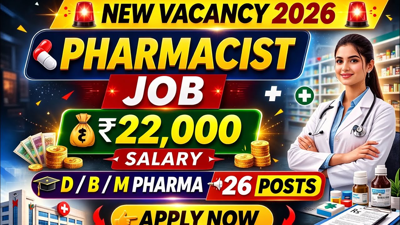 📢 Pharmacist Recruitment 2026 | Kolkata City NUHM Society Vacancy | Apply Online #pharmacist #pharma