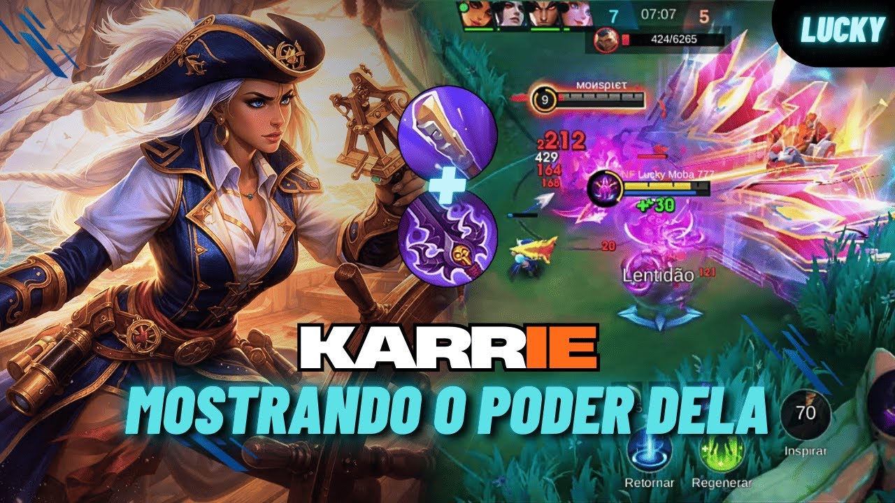 FINALMENTE EU FORTALECI COM A MINHA KARRIE!!! - KARRIE GAMEPLAY | Mobile Legends