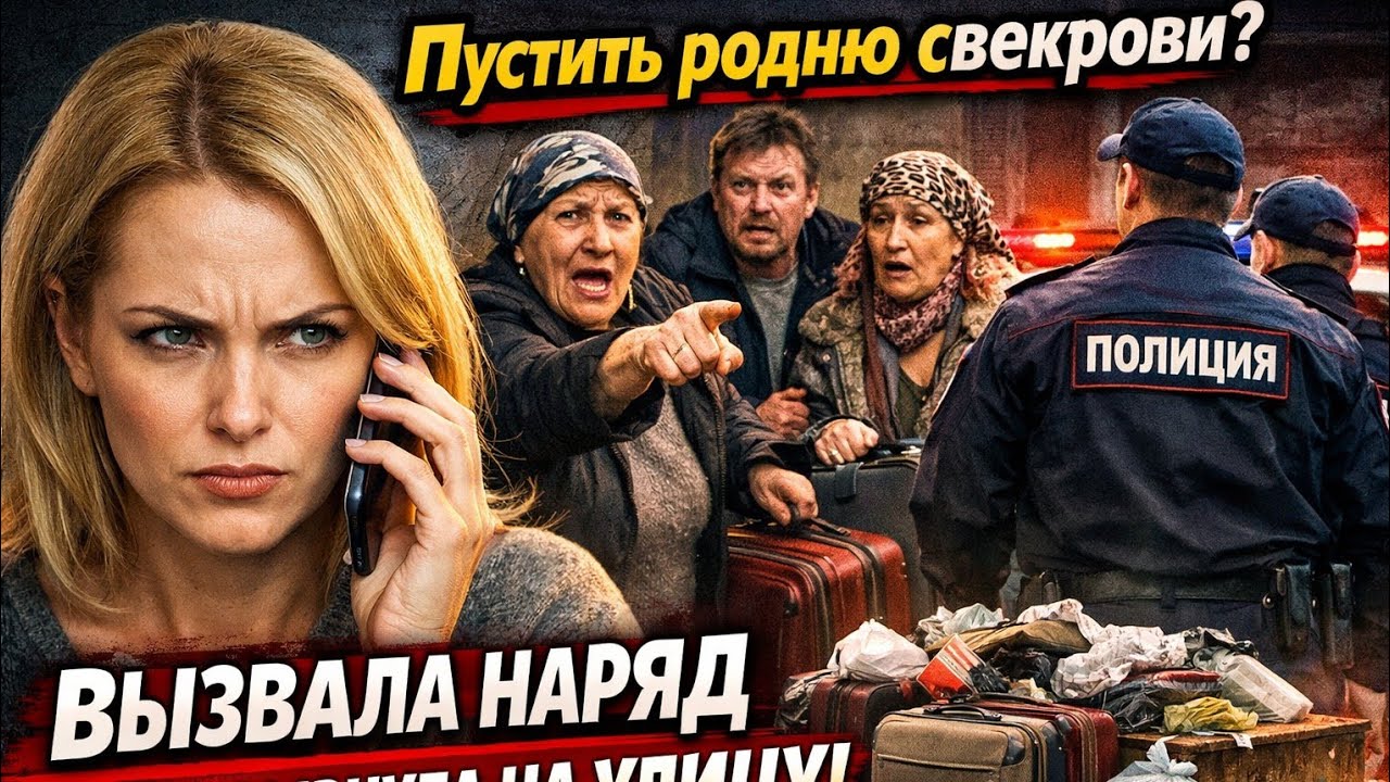 Пустить родню свекрови? Вызвала наряд и вышвырнула на улицу!#жизненнаяистория#историяизжизни#родня
