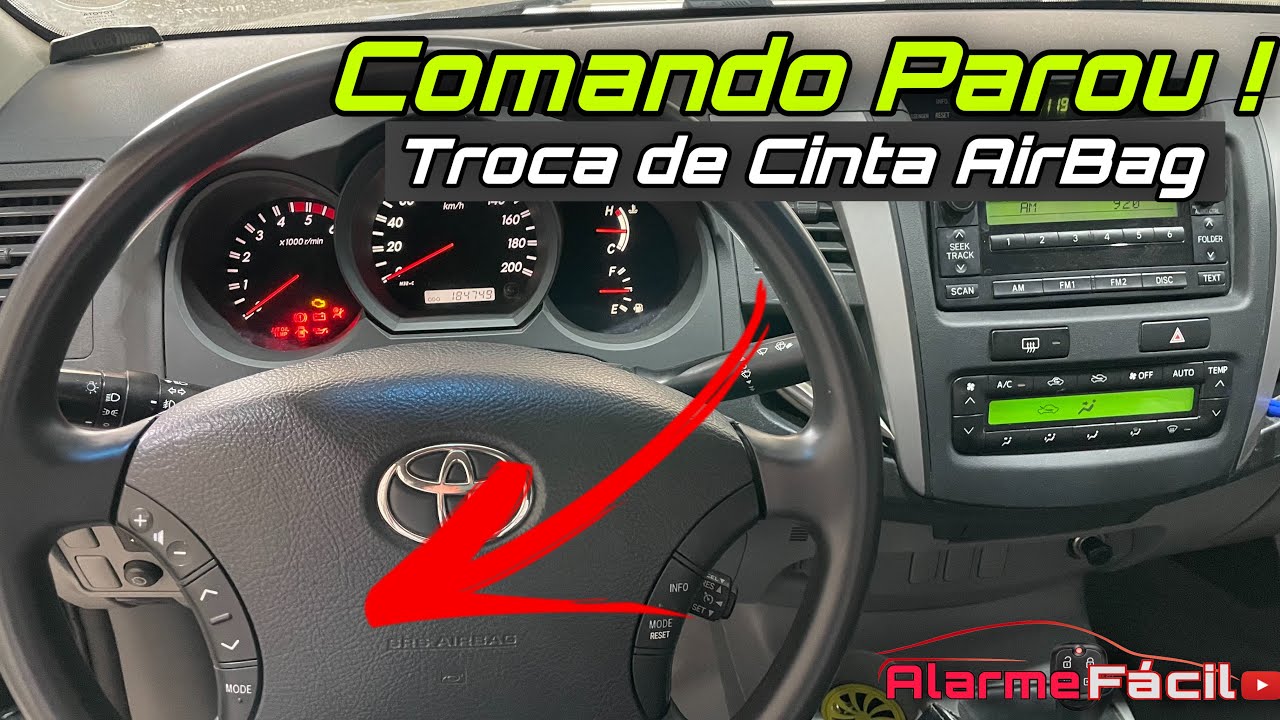Comandos de Volante Hilux Parou ! Veja Troca de Cinta AirBag ✅