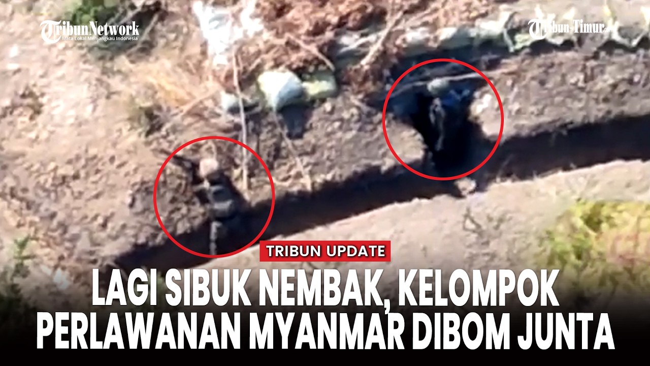 DRONE JUNTA MILITER MYANMAR SERANG KAMP PDF DI THABEIKKYIN