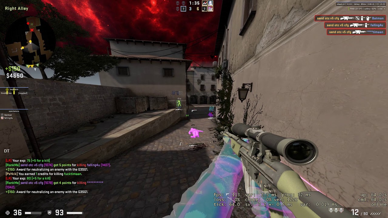 HvH highlights ft skeet.cc/ gamesense.pub