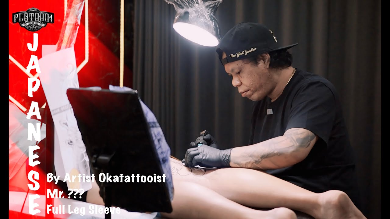 MAKE FULL LEG SLEEVE WITH JAPANESE THEME🔥 || BY ARTIST OKATATTOOIST