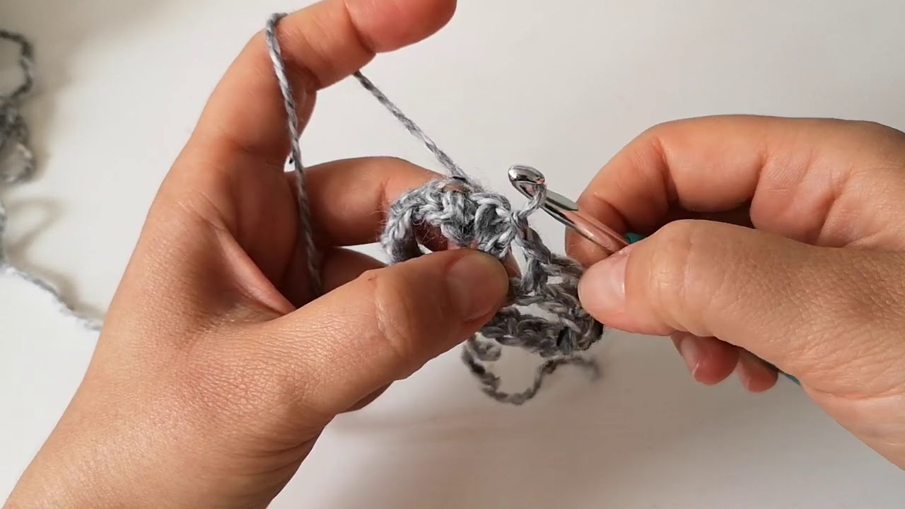 Ленена плетка на една кука в кръг | Crochet Linen Stitch in the round