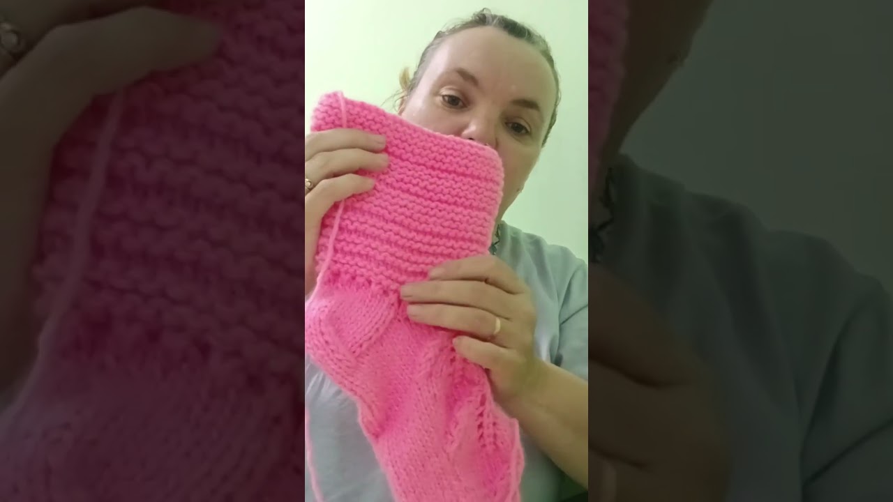 Сапожки связала. Детские 🧦вяжу. Мы дома