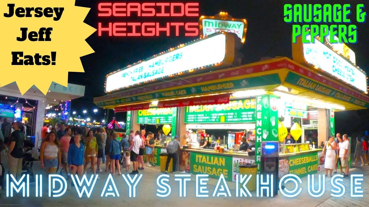🍔 Jersey Jeff Eats | Midway Steak Seaside Heights Is The Sausage & Pepper Sandwich Really That Good?