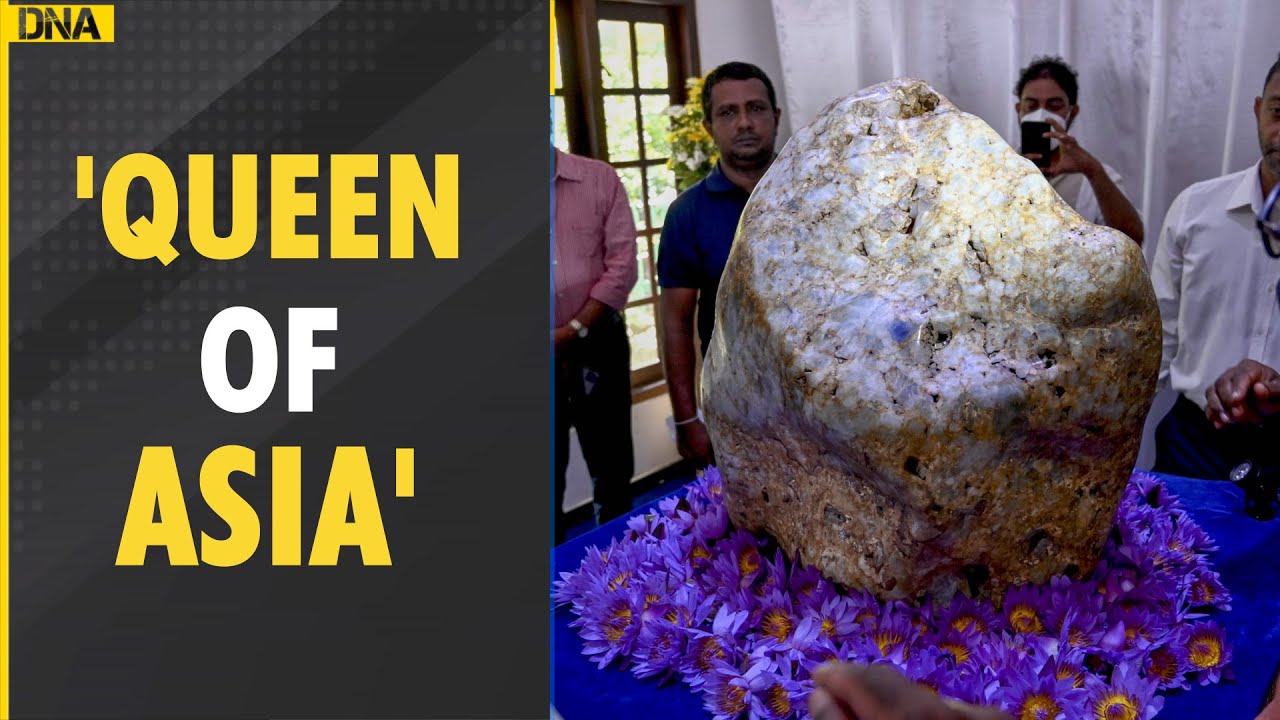 Sri Lanka unveils world's largest corundum sapphire
