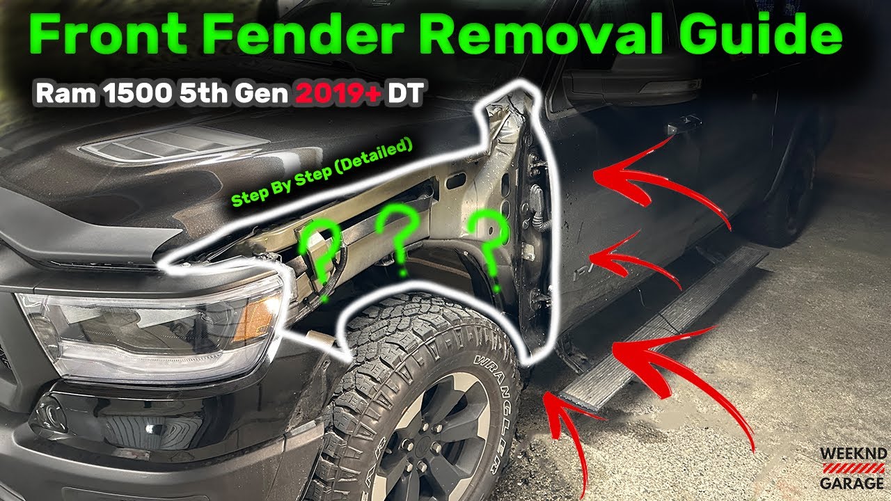 RAM FRONT FENDER REMOVAL GUIDE 2019+ 5th GEN DT