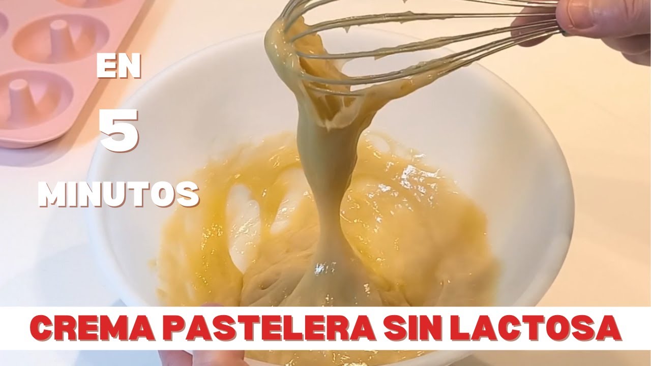 CREMA PASTELERA SIN LACTOSA 5 MINUTOS AL MICROONDAS