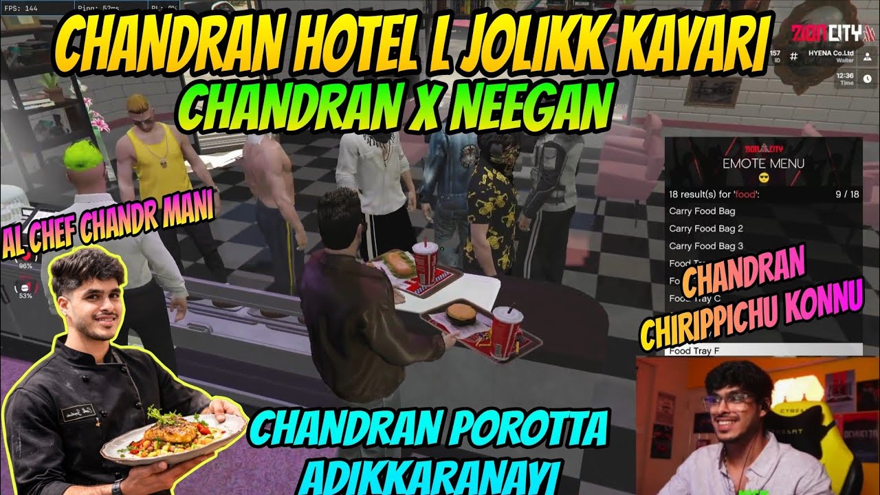 ചന്ദ്രൻ Zion city ൽ പൊറോട്ട അടിക്കാരൻ ആയി കേറി 🤣 ചന്ദ്രൻ full comedy 🤣CHANDRAN X NEEGAN