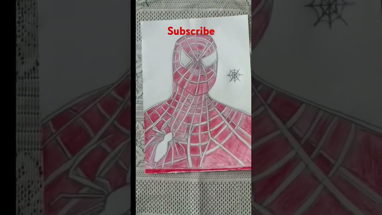 spiderman drawing || @art @spider man @realistic drawing
