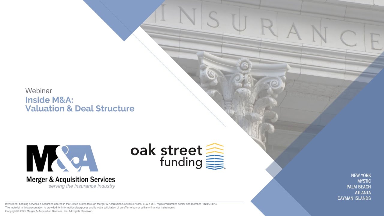 Webinar - Inside M&A: Valuation & Deal Structure