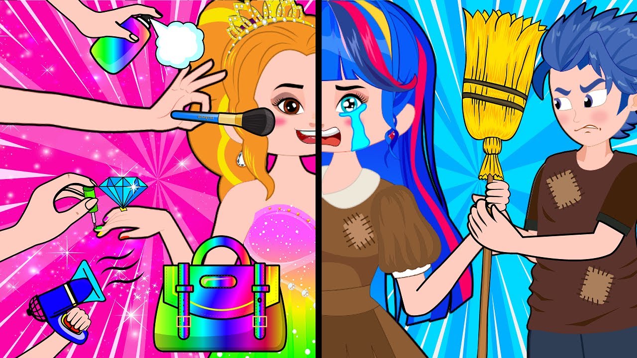 PRINCESSES AT SCHOOL! Hilarious Cartoon Animation