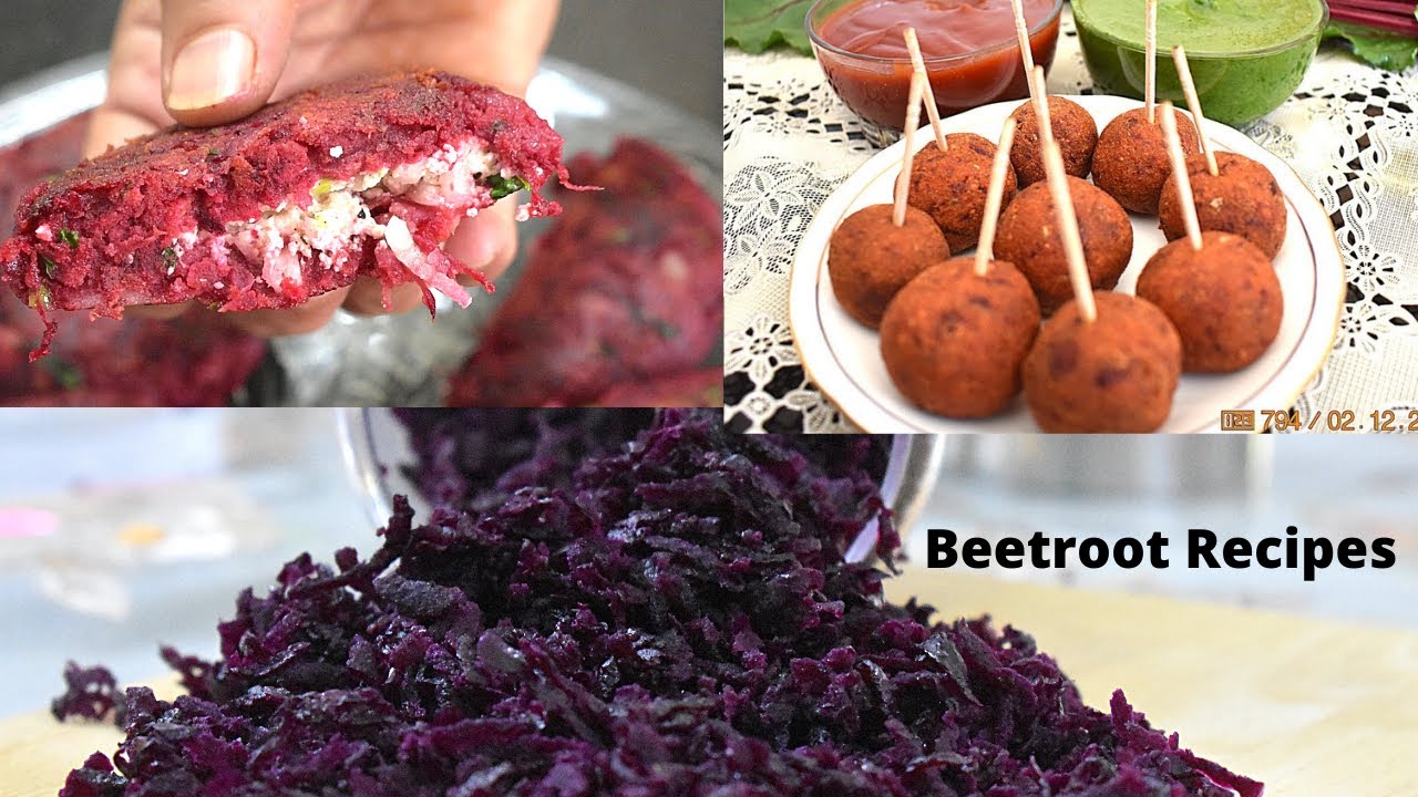 Healthy Beetroot Recipes |Beetroot Cutlets |Tikki |Beetroot Mukhwas |Breakfast Recipes |Chukander