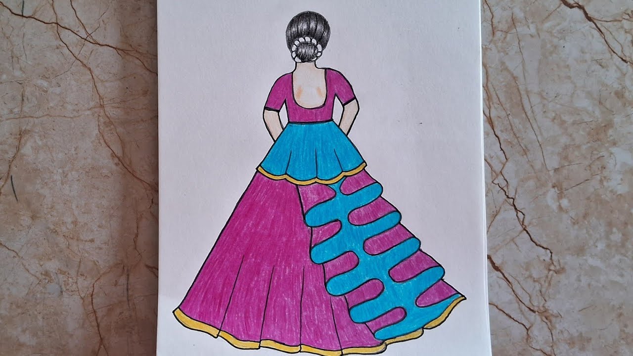 Easy and beautiful girl drawing step by step #girl#drawing#viralvideo #trendingvideo 