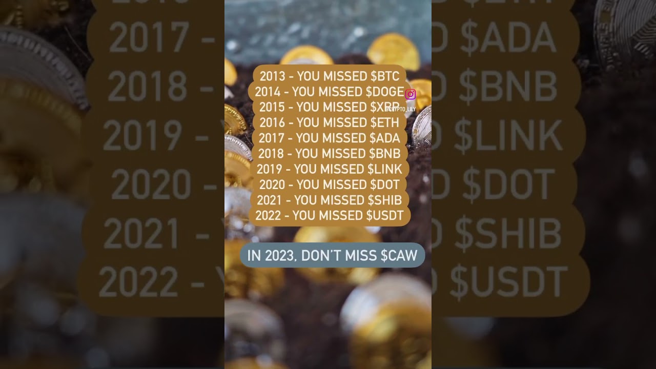 2023, don&rsquo;t miss $CAW #shorts #bitcoin